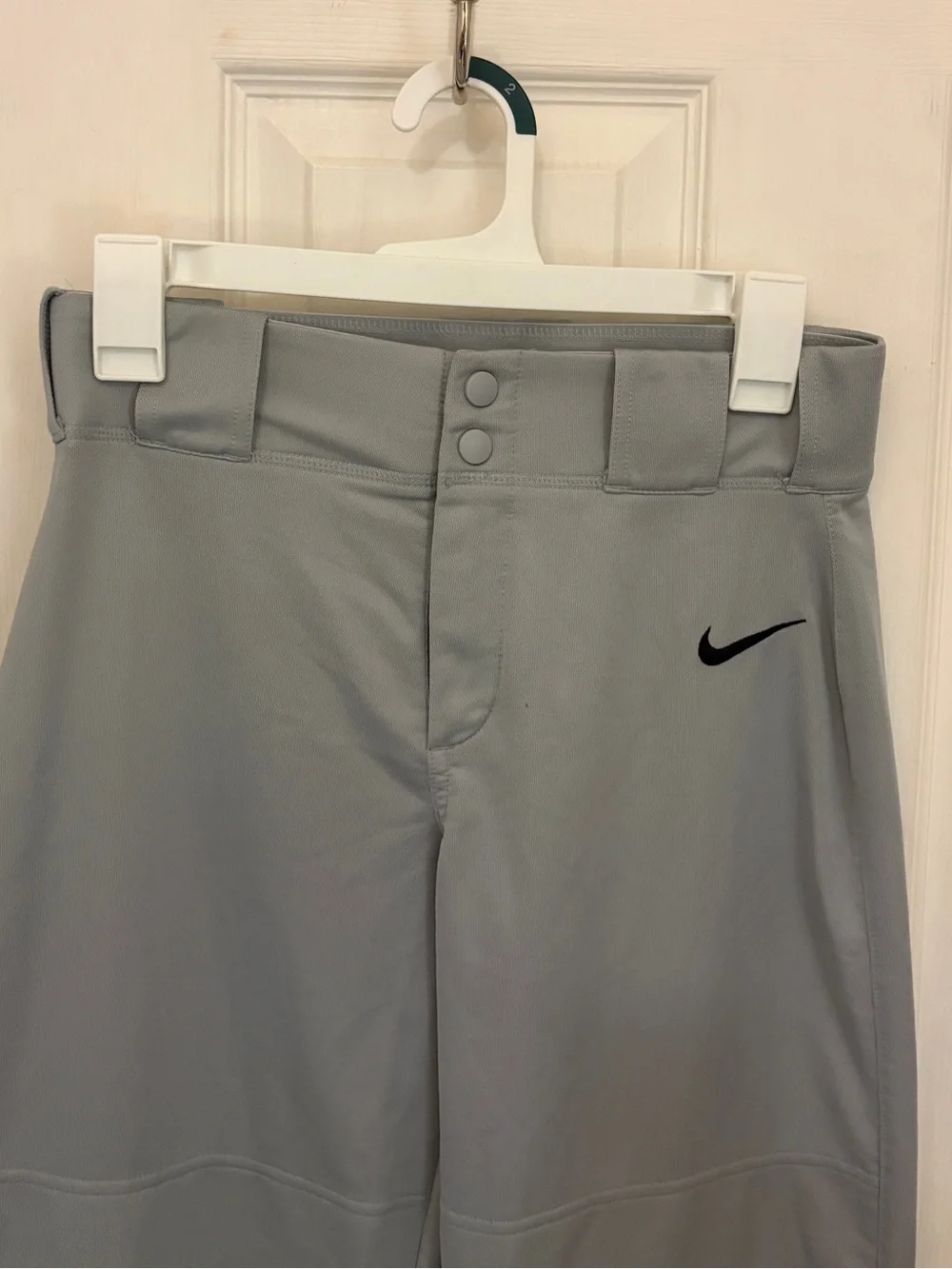 Nike Boys Core Open Hem Performance Baseball Pants in Grey - Picture 5 of 11